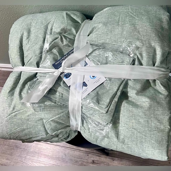 NWT Comfort Spaces Microfiber Twin Comforter Set Sage Green Cozy Bedding - Picture 2 of 7